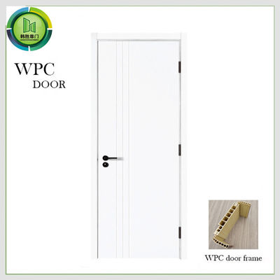 Calidad Puertas de WPC blancas compuestas para dormitorios resistentes a los impactos 2100 mm de longitud Fábrica