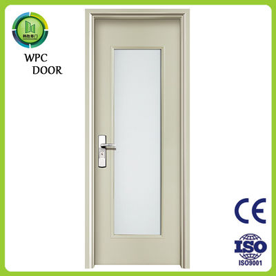 Un buen precio. Uso de cristal de la cocina del grueso de madera sólida 45m m de la prenda impermeable de la puerta de la entrada WPC en línea