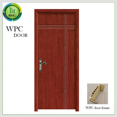 Un buen precio. Uso resistente llano casero del hotel de humedad de la prueba de la termita de la puerta del diseño WPC en línea