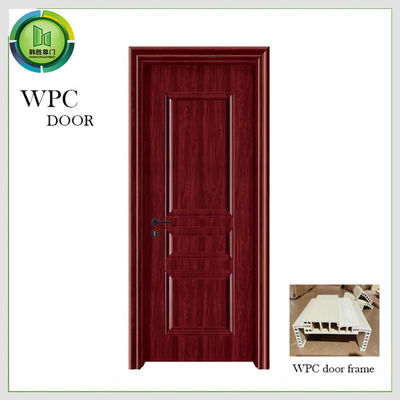 Un buen precio. Reducción del nivel de ruidos sólida de la base de WPC de la puerta de madera a prueba de humedad del cuarto de baño en línea
