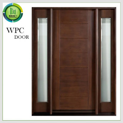Un buen precio. El PVC residencial de cristal dual compuesto de la puerta deslizante de WPC laminted el acabamiento superficial en línea