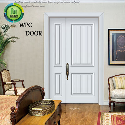 Un buen precio. El PVC moderno compuesto de las puertas de entrada doble de WPC laminted uso del hotel en línea