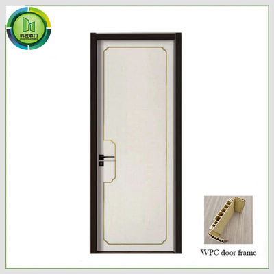 Un buen precio. Reducción sana de madera de las puertas internas impermeables de WPC UPVC para el cuarto de baño en línea