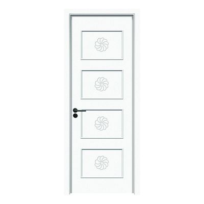 Pintura Puerta de WPC puerta interior resistente a la humedad duradera con excelente aislamiento térmico y diseño insonorizado para espacios modernos