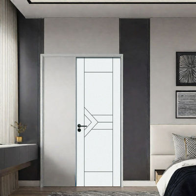 Un buen precio. Pintura de puertas compuestas huecas de WPC con diseño insonorizado, aislamiento térmico y resistencia a la humedad para uso residencial en línea
