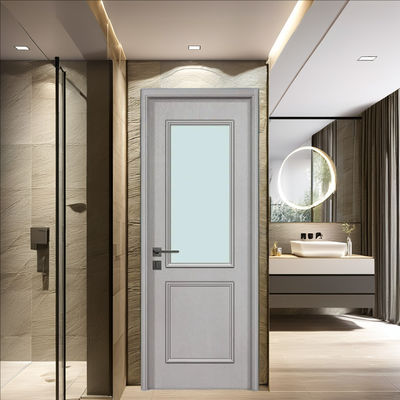 Un buen precio. Puerta de vidrio WPC resistente a los rayos UV para interiores modernos en línea