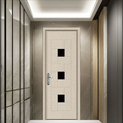Un buen precio. Puerta de vidrio de WPC a prueba de termitas ecológica con construcción libre de mantenimiento para espacios interiores en línea