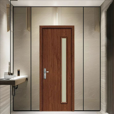 Un buen precio. Puerta de vidrio de WPC ecológica con características resistentes a la humedad y a la pudrición para interiores modernos en línea