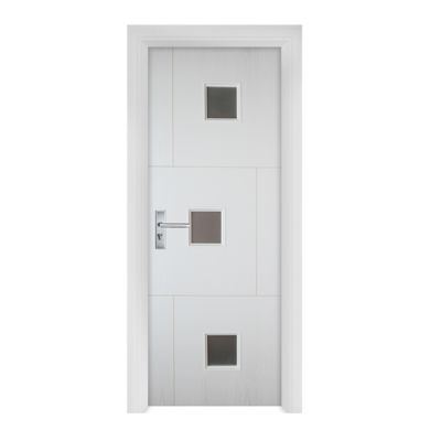 Un buen precio. Puerta de vidrio WPC con paneles compuestos huecos para mayor comodidad y estabilidad interior en línea