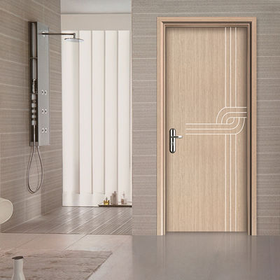 Un buen precio. Puerta interior WPC personalizable Material compuesto hueco impermeable retardante del fuego con excelentes propiedades de aislamiento acústico y térmico en línea