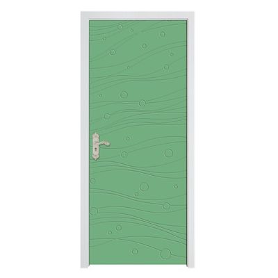 Un buen precio. Puerta hueca de WPC de alta durabilidad con humedad y resistencia al fuego diseñada para espacios residenciales y comerciales interiores en línea