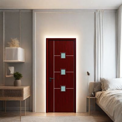 Un buen precio. Puerta de vidrio WPC puerta compuesta que combina un diseño moderno con una resistencia superior y resistencia a la humedad para espacios interiores en línea