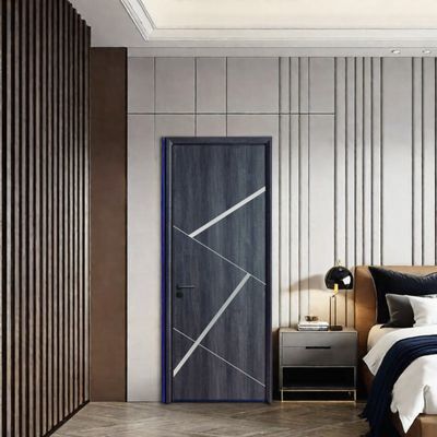 Puerta hueca de WPC resistente a las termitas de bajo mantenimiento con 2100 mm de longitud para varias habitaciones