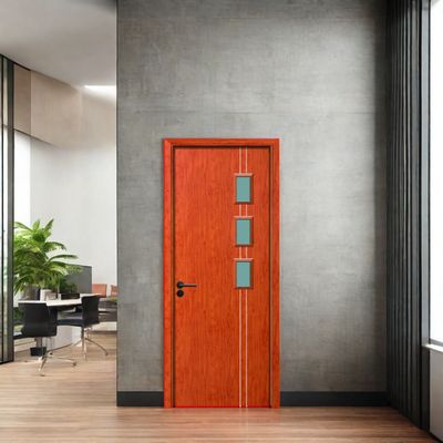 Un buen precio. Puerta hueca impermeable sin formaldehído, de estilo moderno y nuevo, con acabado superficial liso en línea