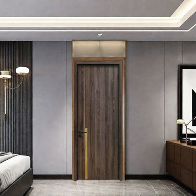 Un buen precio. Venta directa de fábrica Puerta hueca WPC resistente a la humedad con excelente durabilidad y bajos requisitos de mantenimiento para instalaciones interiores en línea
