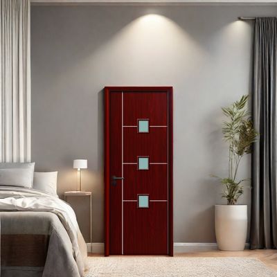 Un buen precio. Aislamiento térmico Puerta de vidrio WPC con propiedades a prueba de termitas e insonorización para interiores modernos en línea