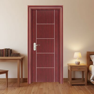 Puerta hueca WPC impermeable y a prueba de sonido con material de marco WPC 100% para espacios resilientes y silenciosos