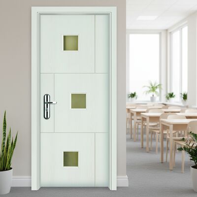 Un buen precio. Puerta hueca compuesta de puerta de vidrio WPC diseñada con marco de WPC a prueba de termitas y excelente aislamiento térmico para interiores en línea