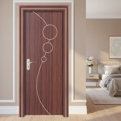 Puerta hueca de WPC resistente a la humedad con insonorización y bajo mantenimiento para uso interior