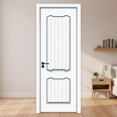 Un buen precio. Pintura de superficie personalizable Puerta de WPC con resistencia a la pudrición y bajo mantenimiento para interiores residenciales y comerciales en línea