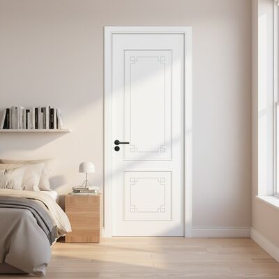 Un buen precio. Pintura Puerta WPC puerta hueca compuesta con diseño insonorizado resistencia a la humedad y acabados personalizables para el interior en línea