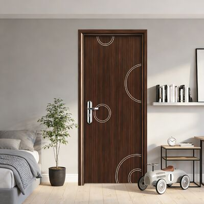 Un buen precio. Diseño de compuestos huecos de puertas interiores de WPC duraderas con aislamiento térmico resistente a la humedad y estilo moderno para residencias comerciales en línea