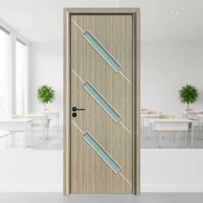 Puerta hueca de WPC energética con excelente aislamiento térmico y resistencia a la humedad ideal para varias aplicaciones de habitaciones interiores