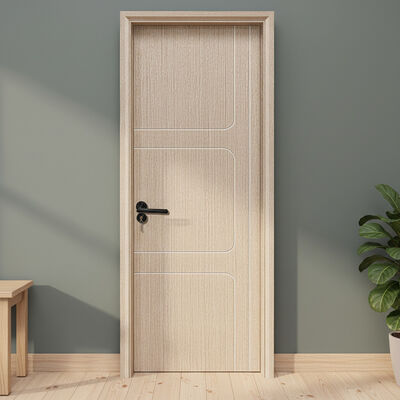 Un buen precio. Puerta de vidrio WPC ecológica con marco compuesto de plástico de madera que ofrece soluciones interiores resistentes a la humedad y duraderas en línea