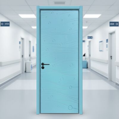 Un buen precio. Puerta WPC pintada insonorizada y aislante térmico, puerta compuesta ideal para aplicaciones interiores residenciales y comerciales en línea