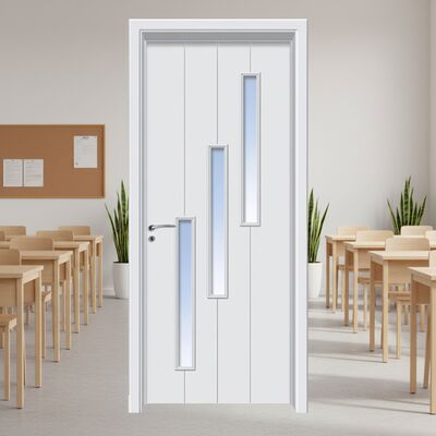 Un buen precio. Puerta de vidrio WPC Puerta hueca compuesta diseñada para una durabilidad duradera con propiedades insonorizantes e aislantes térmicos en línea