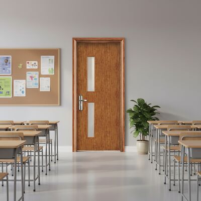 Un buen precio. Puerta de vidrio WPC a prueba de moldes a prueba de termitas con panel compuesto hueco diseñado para resistencia a la humedad y aislamiento térmico en línea