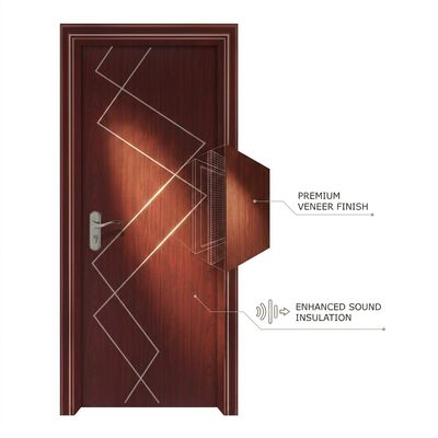 Un buen precio. Puerta interior de plástico WPC hecha de WPC estilo moderno duradera y resistente al agua perfecta para espacios residenciales comerciales en línea