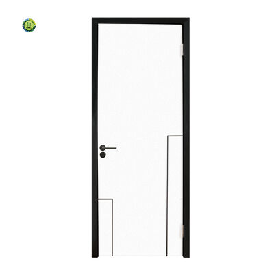 Un buen precio. 35 mm 45 mm o personalizar espesor de la hoja de la puerta WPC puerta interior madera plástico compuesto herradura método de instalación duradero en línea