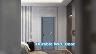 Mantenimiento bajo resistente a la humedad durable de la puerta hueca de WPC