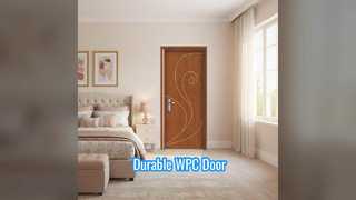 Puerta hueca de WPC a prueba de humedad, duradera y elegante