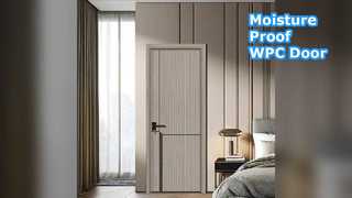 Puerta hueca duradera de WPC con aislamiento térmico resistente a la humedad