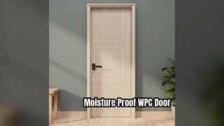 Mantenimiento bajo durable a prueba de humedad de la puerta hueca de WPC