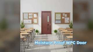 Mantenimiento bajo durable resistente a la humedad de la puerta hueca de WPC