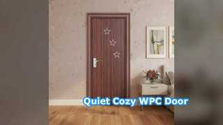 Puerta interior insonorizada de WPC con aislamiento térmico