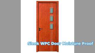Puerta hueca de WPC, moderna, elegante, resistente a la humedad