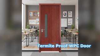 Prueba de moldeo de termitas de puerta de vidrio de WPC económica de energía