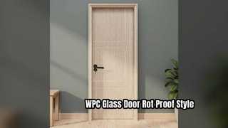 Puerta de vidrio WPC a prueba de humedad y duradera